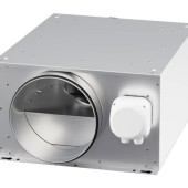 BFA-R EC hangszigetelt házas csőventilátor EC motorral