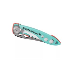 Leatherman Skeletool KB Paradise kés, 2 funkcióval, zöld és mályva színű