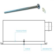 Függesztőhíd csavar fehér takarókupakkal SCREW M6 x 120 mm