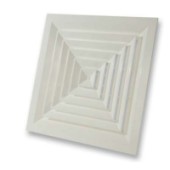 APW-4 alumínium, 4 irányba elszívó- és befúvó mennyezeti rácsok