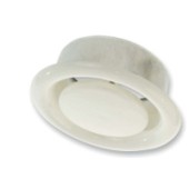 DVS acél elszívó légszelep, fehér (RAL 9016)