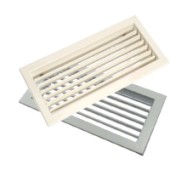 Egysoros, állítható lamellás acél fali rácsok