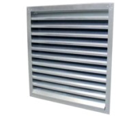 Horganyzott acél kültéri esővédő fix zsaluk, négyzetes alakú, natúr vagy festett