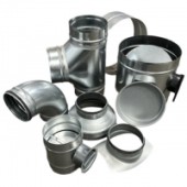 Horganyzott acél légtechnikai idomok