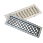 Kétsoros, állítható lamellás acél fali rácsok