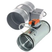 Kör keresztmetszetű motoros légmennyiség szabályzók