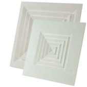 Négyirányba fúvó mennyezeti anemosztátok