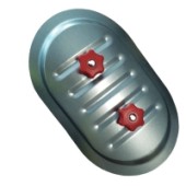 RPDR szerelőajtók spirálkorcolt csövekhez (ovális)