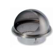 Rozsdamentes acél kültéri esővédő fix zsaluk, kör alakú, natúr színben