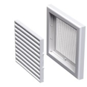 VMV s négyzet alakú műanyag rácsok fehér színben