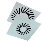 VWR-3A acél perdületes mennyezeti anemosztátok állítható fém lamellákkal