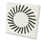 VWR-3B acél perdületes mennyezeti anemosztátok állítható műa. lamellákkal