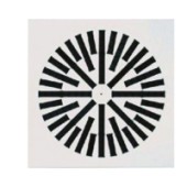 VWR-5B acél perdületes mennyezeti anemosztátok állítható műanyag lamellákkal