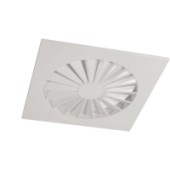 VWR-N acél örvényes mennyezeti anemosztátok fix lamellákkal