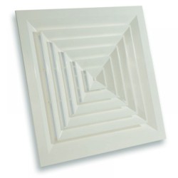 APW-4 519/375 4 irányba elszívó- és befúvó mennyezeti alumínium rács (RAL 9016)