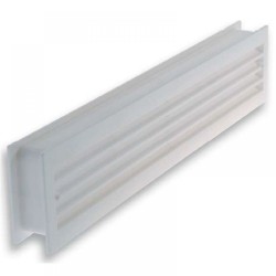 Ajtószellőző rács (műanyag ajtórács) 429 x 80 mm, fehér (6145W)