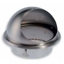 BLR-E-RL 150 rozsdamentes acél esővédő rács madárhálóval, kör alakú (NA 150)