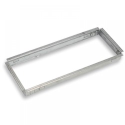 CCN   200 x 200 mm horganyzott acél beépítő keret fali- és padlórácsokhoz