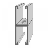 C-sín (szerelősín) 41 x 124 x 2,5 mm x 6 m /szál