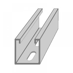 C-sín (szerelősín)  41 x 41 x 2,0 mm 6 m / szál