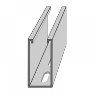C-sín (szerelősín)  41 x 82 x 2,6 mm 6 m / szál
