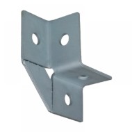 Csomóponti elem (univerzális) 90°-os, 2 + 2 lyukú 41-es szerelősínekhez