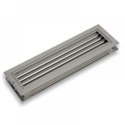 DRR  200 x  100 mm alumínium átszellőző rács (ajtórács)