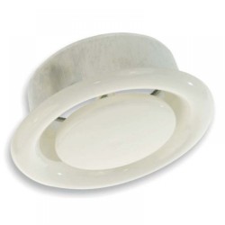 DVS 160 (RAL 9016) acél elszívó légszelep (NA160 mm)