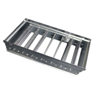 DWN  500 x  400 mm légmennyiség szabályzó zsalu fali- és padlórácsokhoz