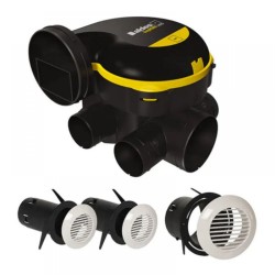Aldes  EasyHOME  Auto Classic központi elszívó ventilátoros rendszer + BIP rácsok (szettben)