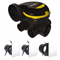 Aldes  EasyHOME  Auto Classic központi elszívó ventilátoros rendszer + ColorLine rácsok (szettben)