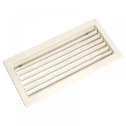 Egysoros acél fali rács állítható lamellákkal SHN  200 x 150 mm, fehér (RAL 9016)