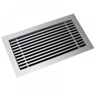 Egysoros  alumínium fali rács ALG-0   300 x 100 mm, fix lamellás, 0°-os kifúvással