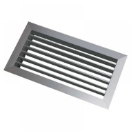 Egysoros alumínium fali rács állítható lamellákkal 1000 x 200 mm AHN, fémszínű