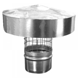 Esővédő sapka horganyzott acélból NA 180 mm