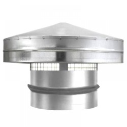 Esővédő sapka horganyzott acélból NA  80 mm gumitömítéssel