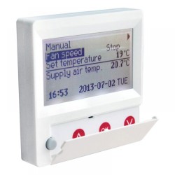 HRS FLEX LCD kijelzős távvezérlő egység HRS típusú légkezelő egységekhez