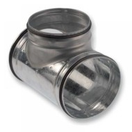 T-idom horganyzott acél NA  100/  100/  100 mm 90° gumitömítéssel TDG90