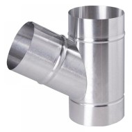 T-idom horganyzott acél NA  125/  125/  125 mm 45°