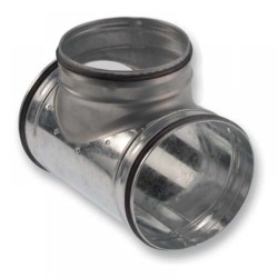 T-idom horganyzott acél NA  450/  450/  450 mm 90° gumitömítéssel TDG90