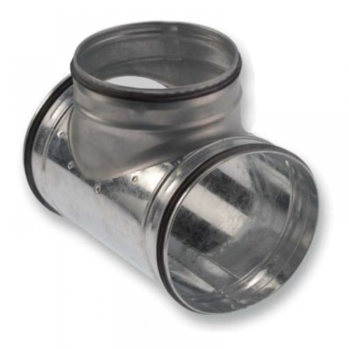 T-idom horganyzott acél NA  560/  560/  560 mm 90° gumitömítéssel TDG90