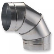Könyökidom horganyzott acél NA  160 mm 90°