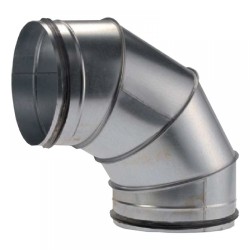 Könyökidom horganyzott acél NA  355 mm 90° gumitömítéssel BDSG90