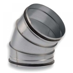 Könyökidom horganyzott acél NA  500 mm 45° gumitömítéssel BDGS45