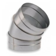 Könyökidom horganyzott acél NA  560 mm 45°