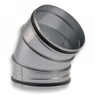 Könyökidom horganyzott acél NA  630 mm 45° gumitömítéssel BDSG45