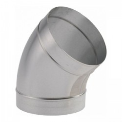 Könyökidom horganyzott acél NA   80 mm 45°