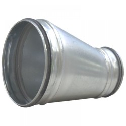 Horganyzott excentrikus szűkítő  NA  160 /  100 mm gumitömítéssel