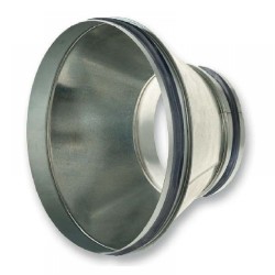 Koncentrikus szűkítő horganyzott acél  NA  125 /   80 mm gumitömítéssel