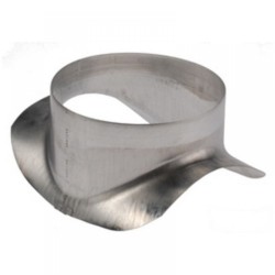 Nyeregidom horganyzott acél  NA  125 /  100 mm 90°